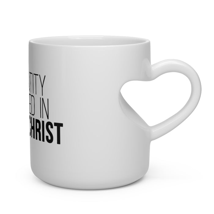 Rooted in Christ Heart Shape Mug
