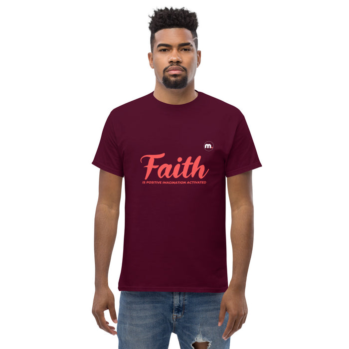 Faith is Positive Imagination Activated Men's Heavyweight Tee