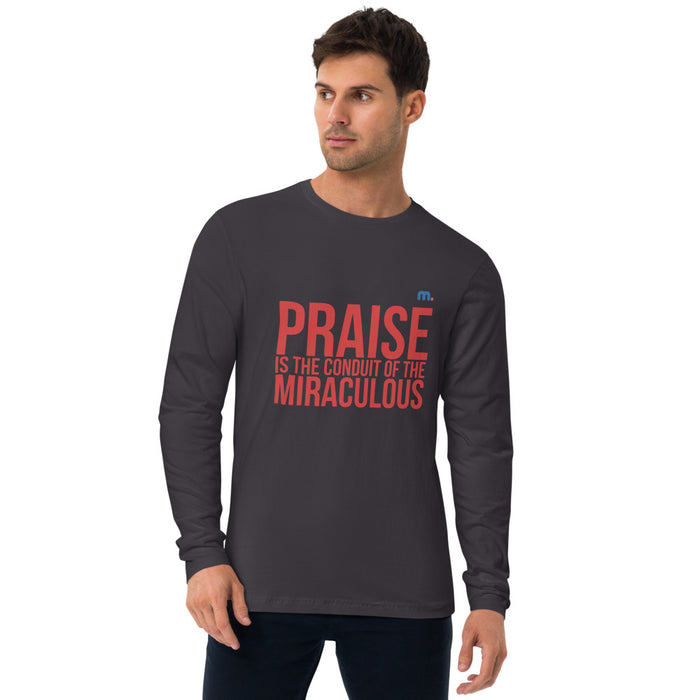 Praise Long Sleeve Fitted Crew