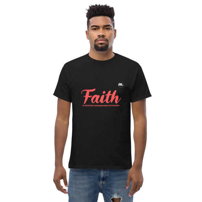 Faith is Positive Imagination Activated Men's Heavyweight Tee