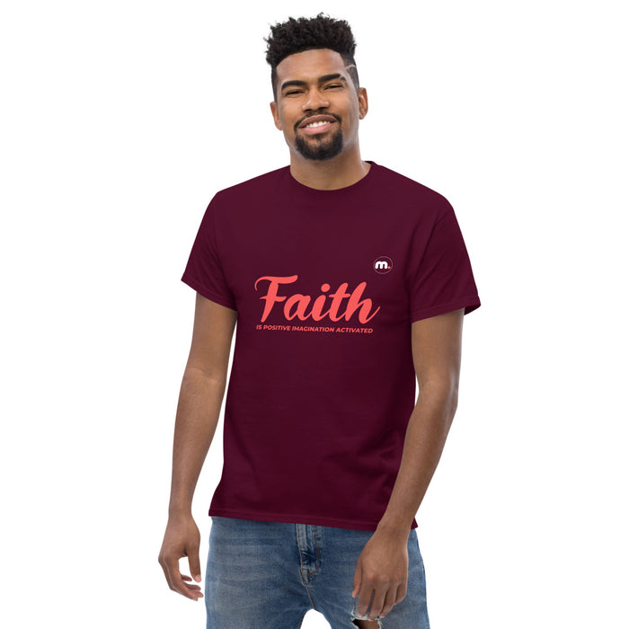 Faith is Positive Imagination Activated Men's Heavyweight Tee